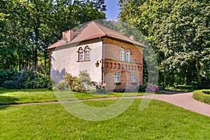 Castle in Oporow in central Poland. photo